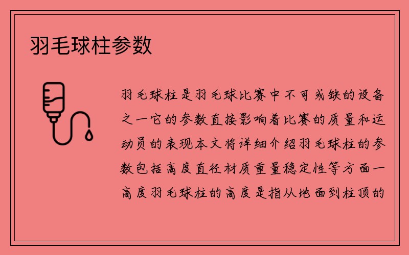 羽毛球柱参数